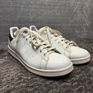 Adidas Stan Smith Shoes Mens Size 9.5 White Navy FX5501 Classic Tennis Sneaker